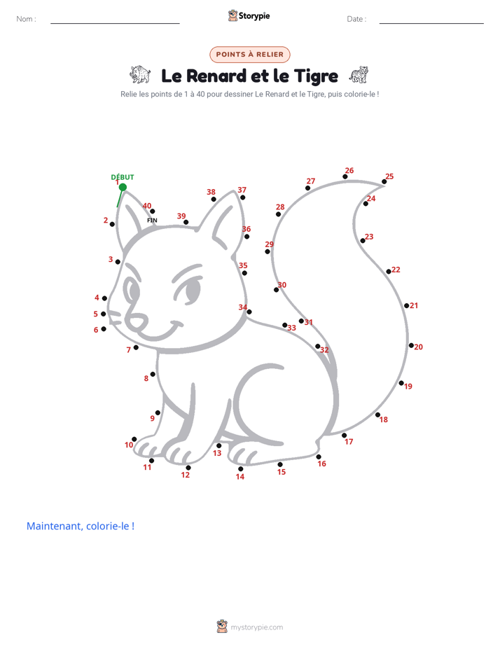 Relie les points