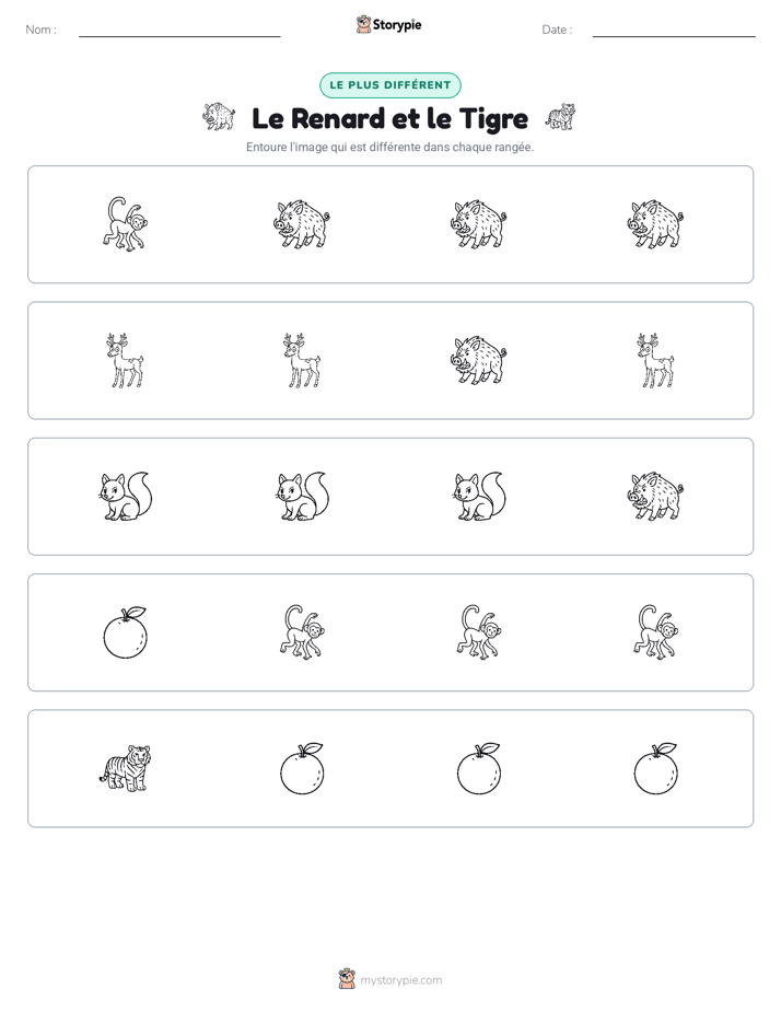 Celui qui ne correspond pas