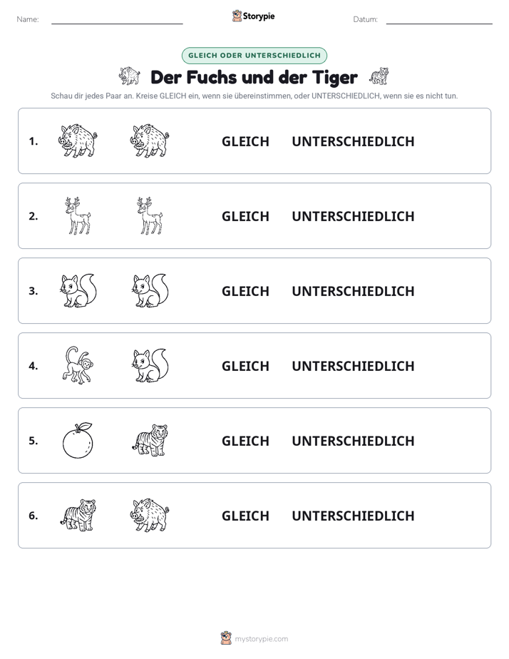 Gleich oder Anders