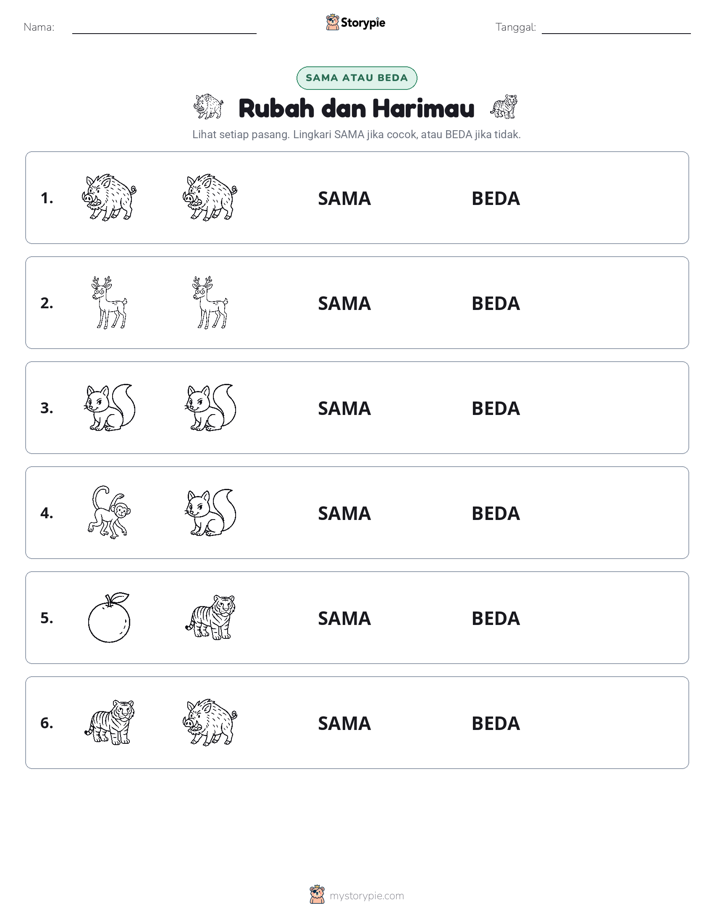 Sama atau Berbeda