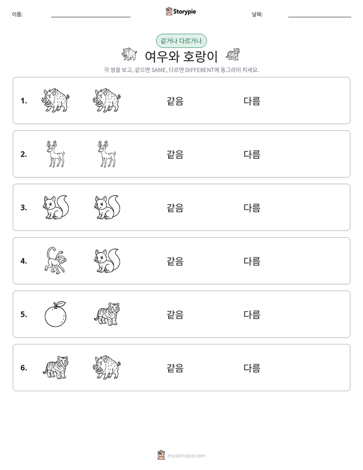같은 것 또는 다른 것