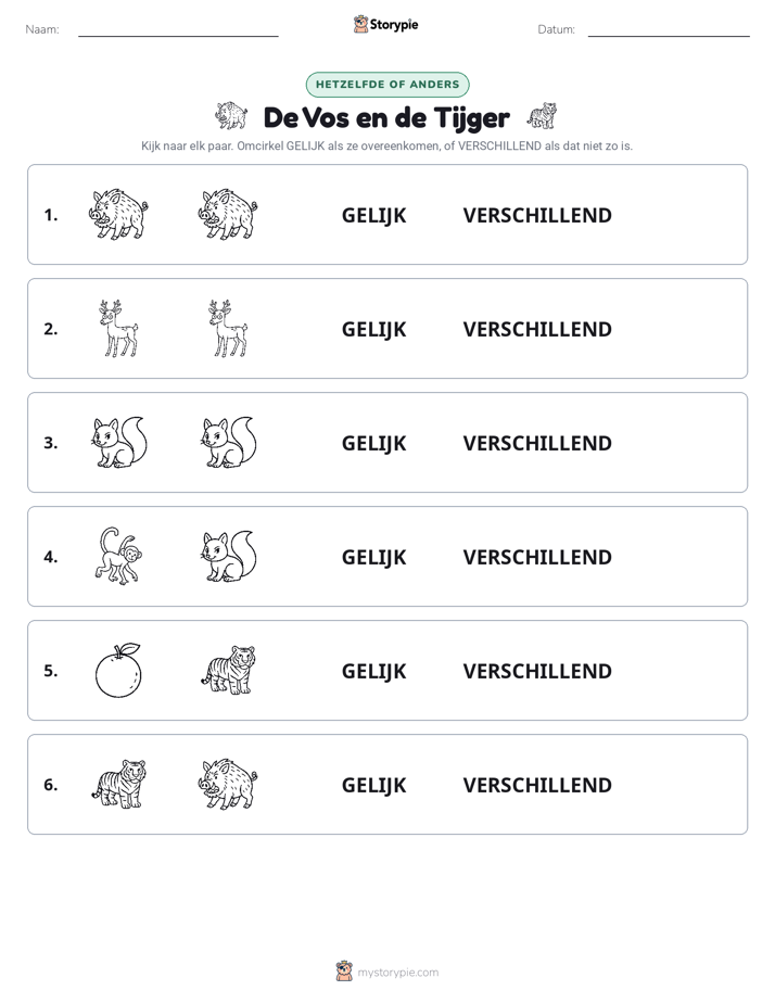Zelfde of Verschillend