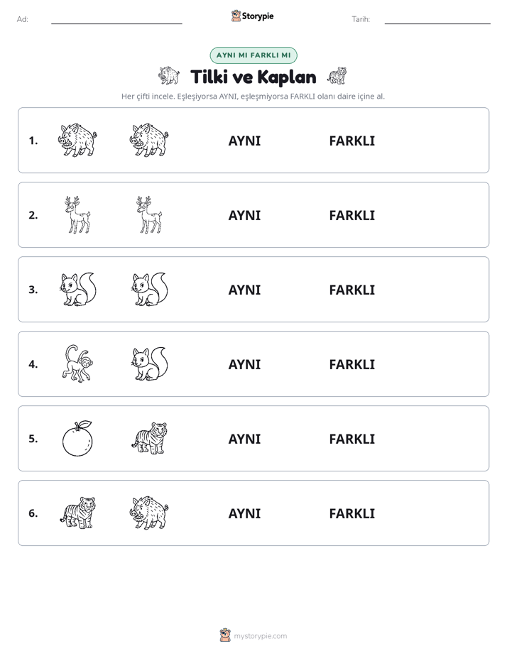Aynı mı Farklı mı