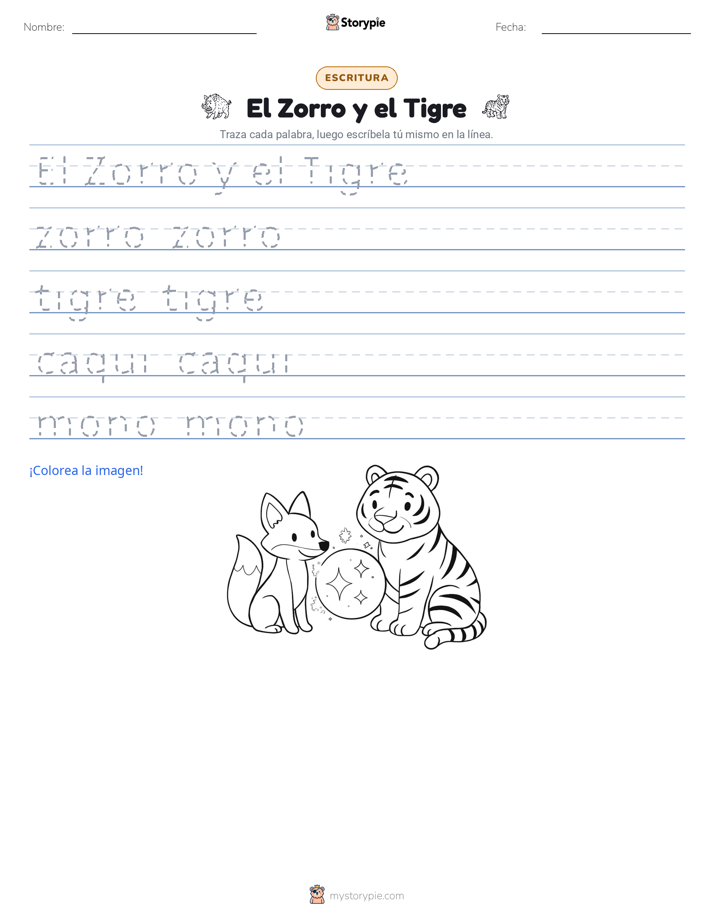 Práctica de Escritura