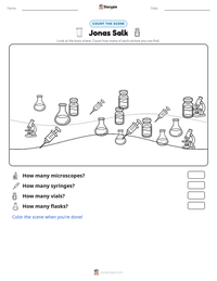 Jonas Salk printable worksheet preview