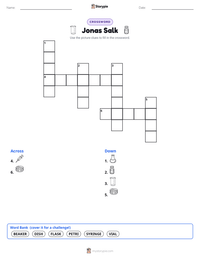 Jonas Salk printable worksheet preview