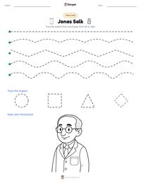 Jonas Salk printable worksheet preview