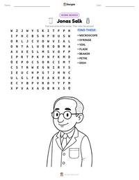 Jonas Salk printable worksheet preview