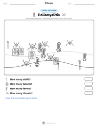 Poliomyelitis printable worksheet preview