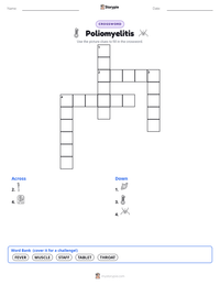 Poliomyelitis printable worksheet preview