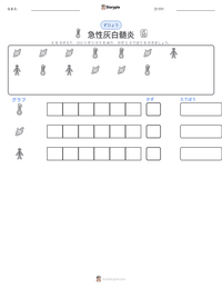 急性灰白髄炎 の印刷可能ワークシートプレビュー