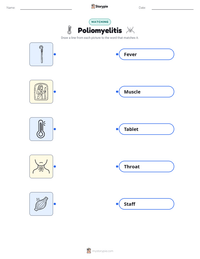 Poliomyelitis printable worksheet preview
