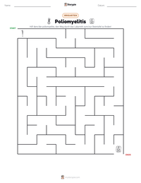 Poliomyelitis druckbare Arbeitsblatt Vorschau
