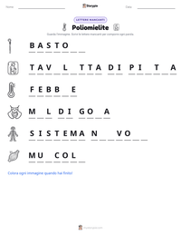 Anteprima della scheda stampabile di Poliomielite