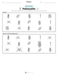 Poliomyelitis printable worksheet preview