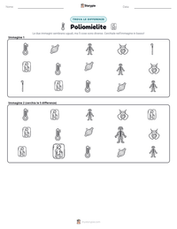 Anteprima della scheda stampabile di Poliomielite