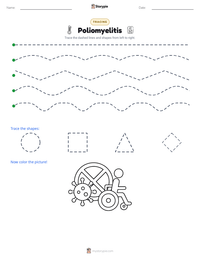 Poliomyelitis printable worksheet preview