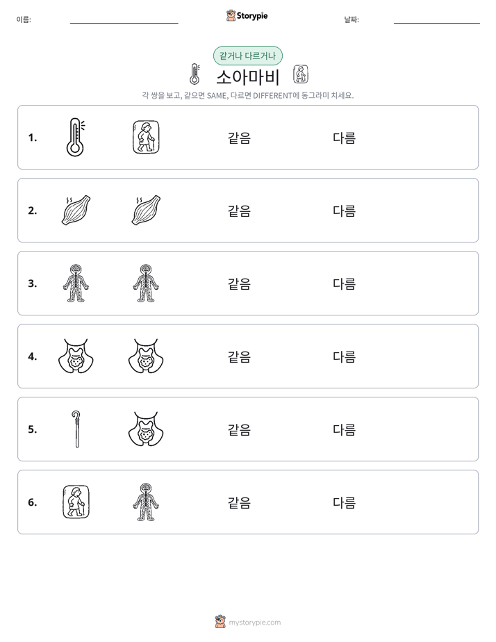 같은 것 또는 다른 것