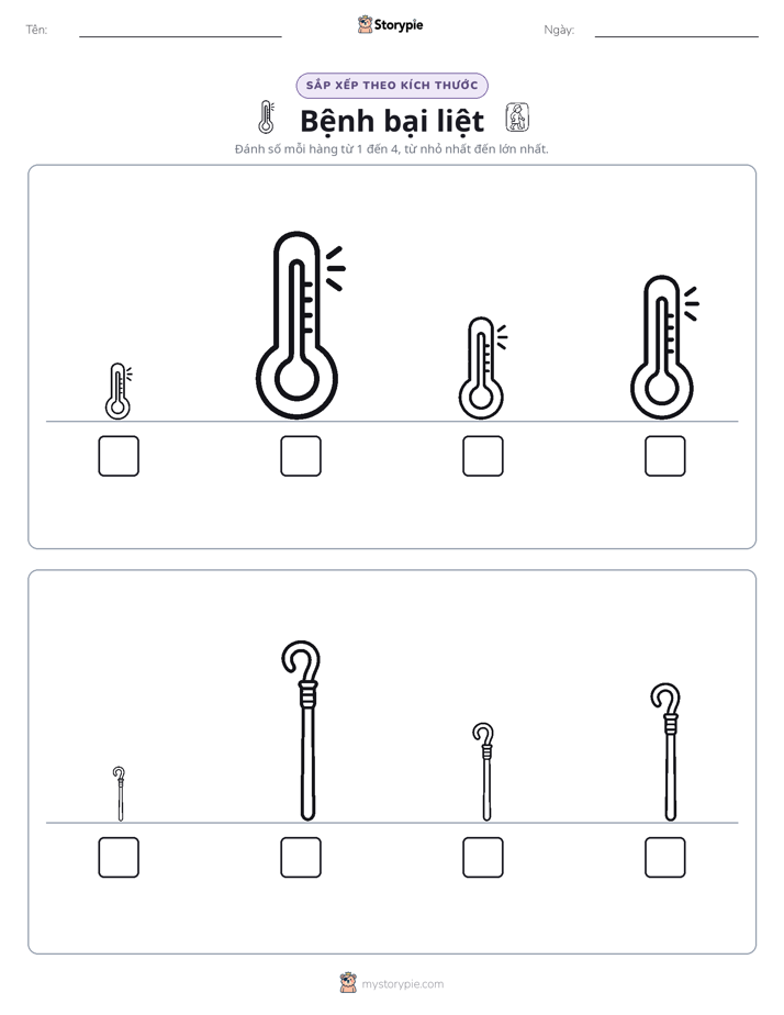 Thứ Tự Kích Thước