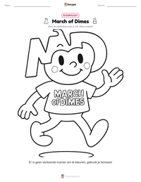March of Dimes afdrukbare werkblad voorbeeld