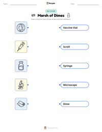 March of Dimes printable worksheet preview