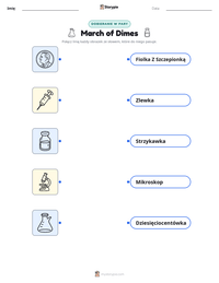 Podgląd drukowalnego arkusza ćwiczeń March of Dimes