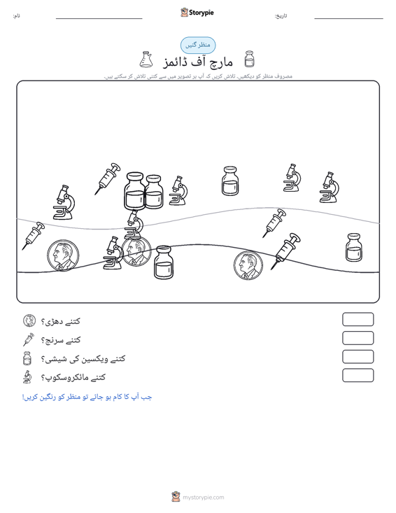 گنتی کا منظر