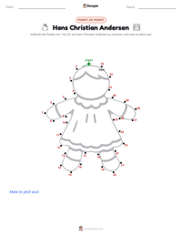 Hans Christian Andersen druckbare Arbeitsblatt Vorschau