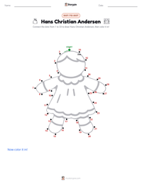 Hans Christian Andersen printable worksheet preview