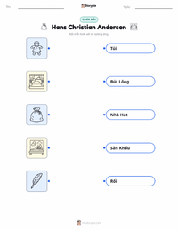 Tài liệu in sẵn Hans Christian Andersen cho trẻ em