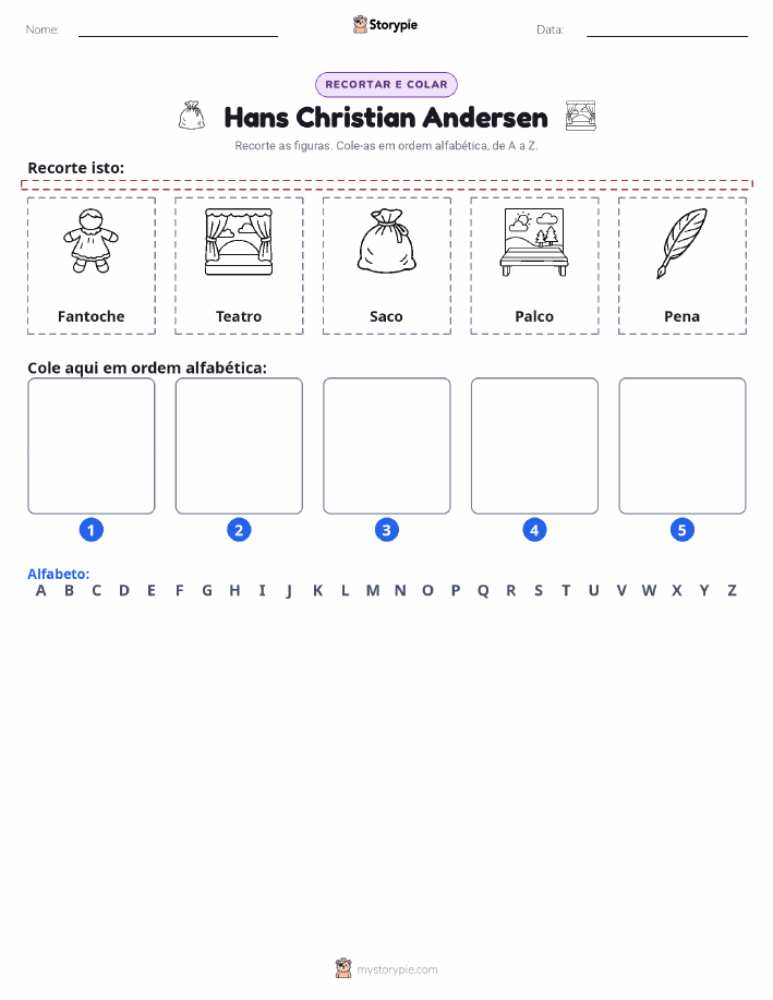 Recortar & Colar Alfabeto