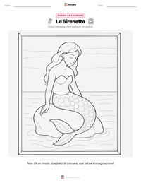 Anteprima della scheda stampabile di La Sirenetta