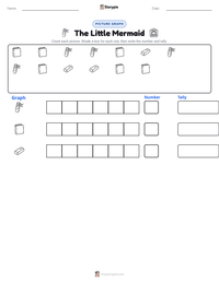 The Little Mermaid printable worksheet preview