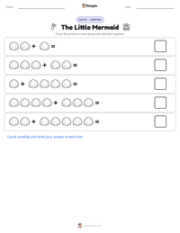 The Little Mermaid printable worksheet preview