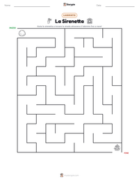 Anteprima della scheda stampabile di La Sirenetta