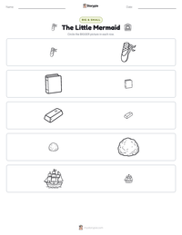 The Little Mermaid printable worksheet preview