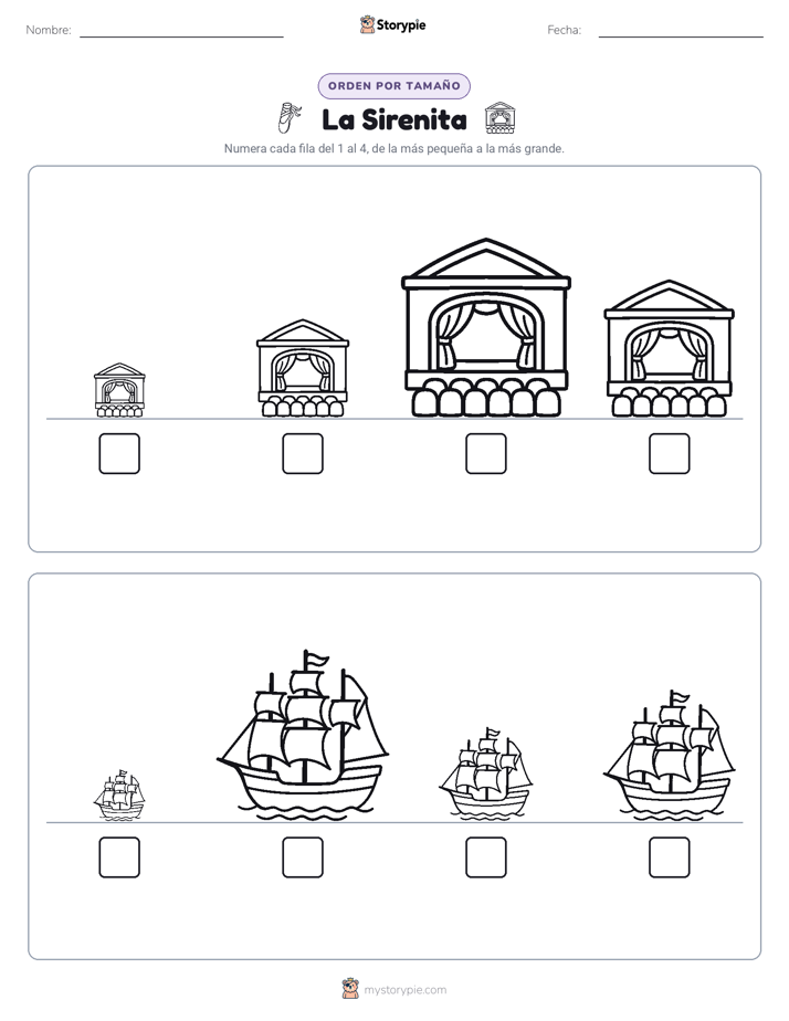 Orden de Tamaños