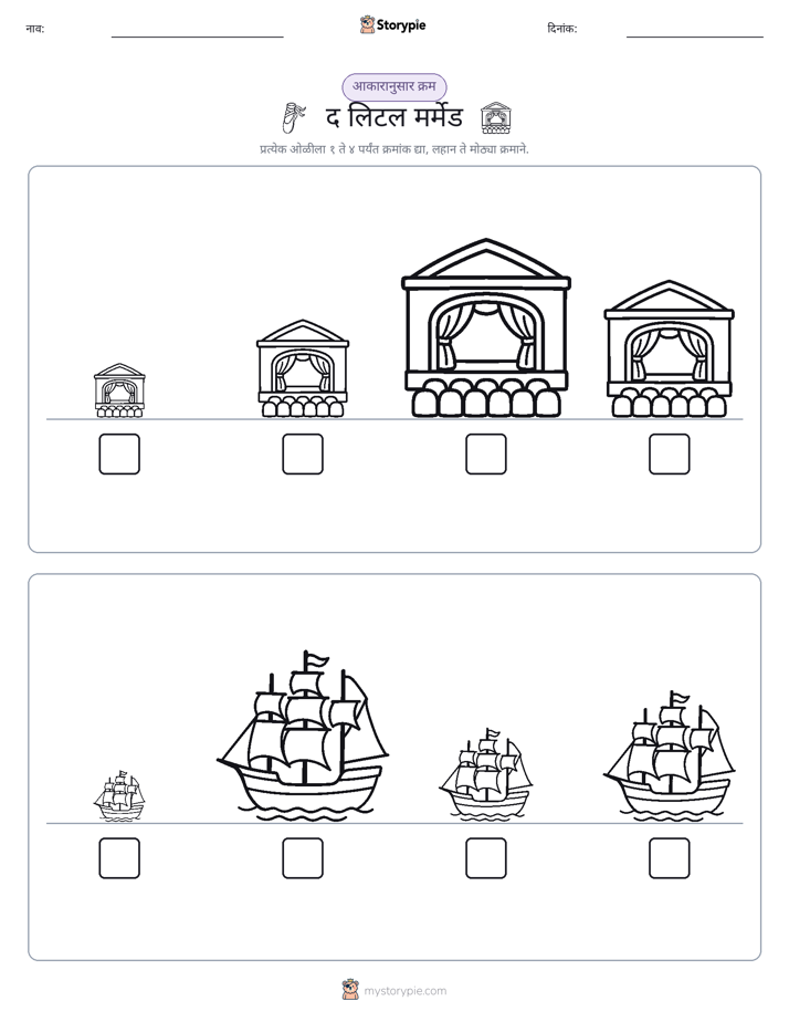 आकार क्रम