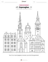 Anteprima della scheda stampabile di Copenaghen