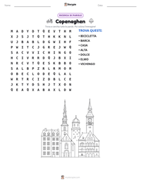 Anteprima della scheda stampabile di Copenaghen