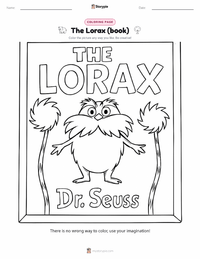 The Lorax (book) coloring page for kids