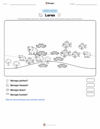Prabaca lembar kerja cetak The Lorax