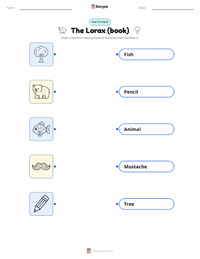 The Lorax (book) printable worksheet for kids