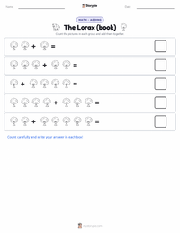 The Lorax (book) printable worksheet preview