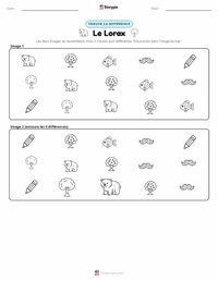 Aperçu de la feuille de travail imprimable Le Lorax