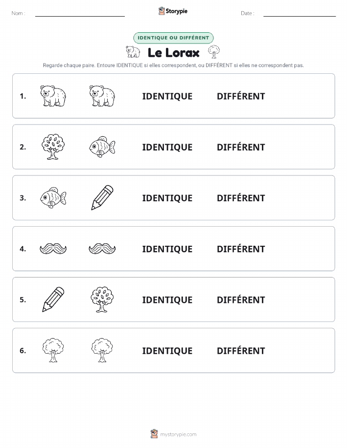 Identique ou Différent