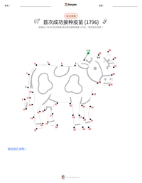 首次成功接种疫苗 (1796年) 可打印工作表预览