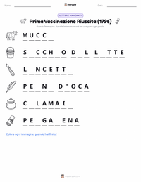 Anteprima della scheda stampabile di Prima Vaccinazione Riuscita (1796)