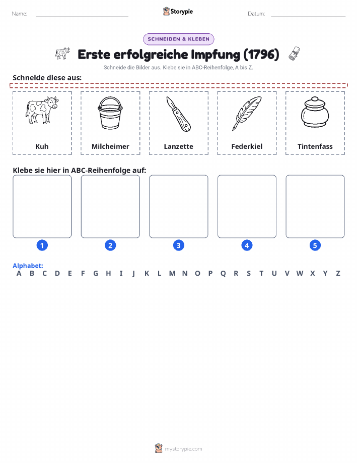 Schneiden & Einfügen Alphabet