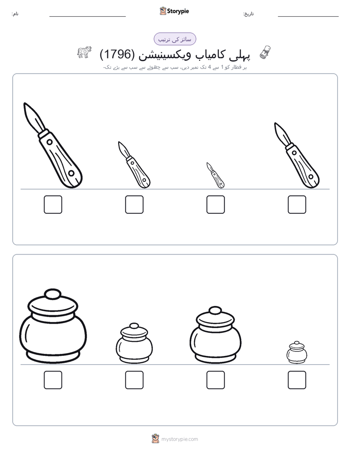 سائز کی ترتیب